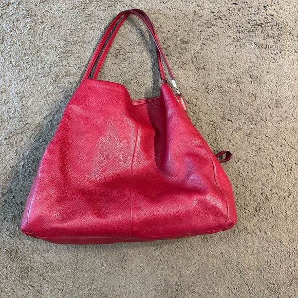 Coach leather bag, Never used, Perfect condition.  100 % , Original. Red color. - Picture 3 of 13